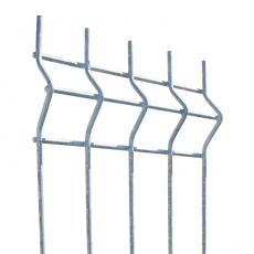 Zváraný plotový panel 3D ZN 2500x1030x4mm zinok