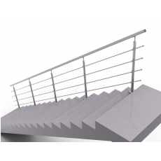 Nerezové zábradlie na schody, 6000x900mm, VS, L