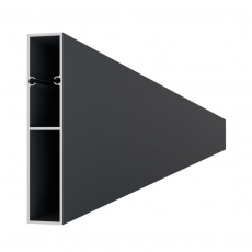 Hliníková lamela, profil 100x19,7x2000mm, antracit