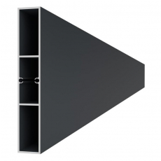 Hliníková lamela, profil 120x19,7x2000mm, antracit
