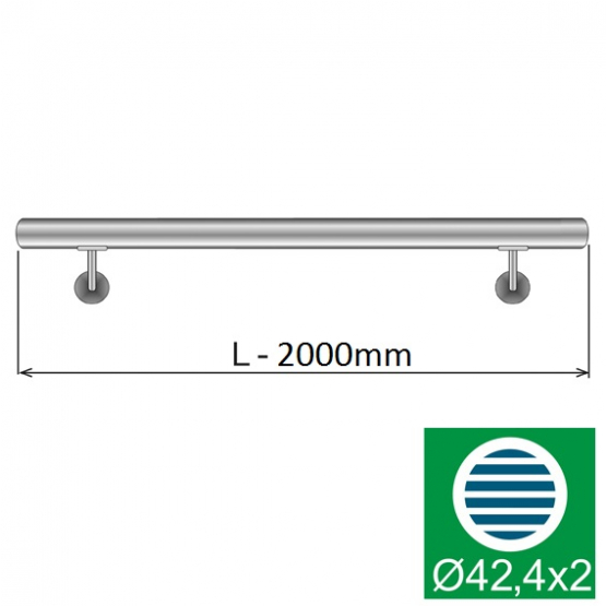 Madlo AISI304, D42,4/L2000mm